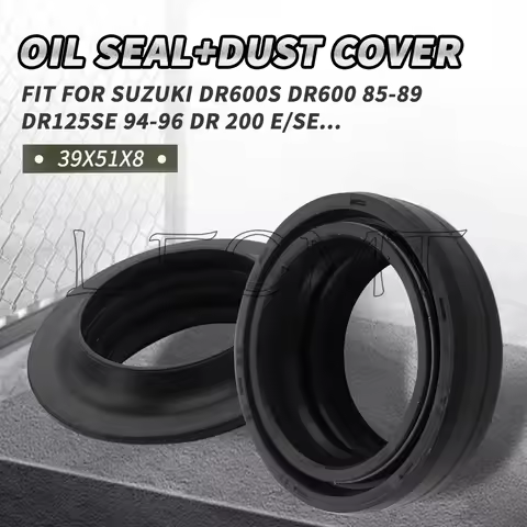 39x51x8 Motorcycle Front Fork Oil Seal 39x51 Dust Cover Fit for Suzuki DR125 RG125 DR125SE DR200 SE 