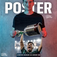 Poster Palmeiras Legend Ademir da Guia O Divino Academia de Futebol Classic No. 10 Art Can Print Cus