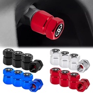 4pcs Aluminum Alloy Hexagonal Car Tyre Cap Car Logo Wheel Tire Leak-proof Cap for Toyota Camry Corol