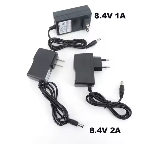 AC DC 8.4V 1A 2A 1000ma Adapter Power Supply wall Charger 5.5x2.5mm plug for Drill Driver Screwdrive