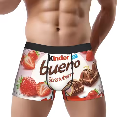 Kinder Bueno 6 kinder Underpants Breathbale Panties Man Underwear Ventilate Shorts Boxer Briefs