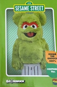 芝麻街  sesame Street ocsar bearbrick 400%