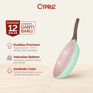 Cypruz Color Marble Fry Pan / Wajan Penggorengan Anti Lengket