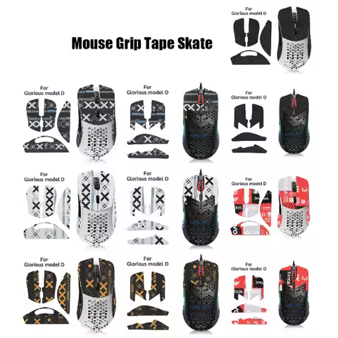 Mouse Grip Tape Skate Handmade Sticker Non Slip Lizard Skin Suck Sweat For Glorious Model D/Model O 