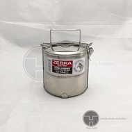 [TeoHin] Zebra SUS304 Stainless Steel Food Carrier 14x2 ( 2 tier 14cm), mangkuk tingkat, tiffin, food storage, 2tiers
