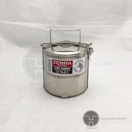 [TeoHin] Zebra SUS304 Stainless Steel Food Carrier 14x2 ( 2 tier 14cm), mangkuk tingkat, tiffin, foo