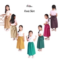 LOVETRISHA Kenit Skirt 2 -  Skirt Labuh Pastel Kanak-Kanak Budak Perempuan 0-12 tahun | Muslimah Gir