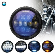 7 inch Round Motorcycle LED Headlight H4 with white Halo Angel Eyes For motorcycle 7 inch LED Headli