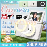 [✅Sg Ready Stock] 180°Lens flip 1080P Digital Camera Video Camcorder 48MP Photo16X Zoom Anti-shake H