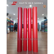 ORACAL 651 Matte Red Vinyl Sticker / Cutting Sticker / Outdoor Sticker / Car Sticker Dark Red/ Burgu