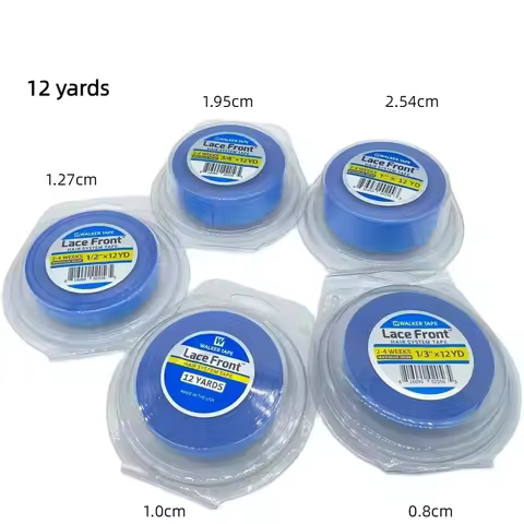 All with box 0.8/1.0/1.27cm Width 12 yards Blue Lace front Tape Double side tape lace front tape hai
