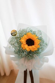 向日葵畢業花束 滿天星 小朋友花束 幼稚園畢業