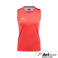 ARI WOMEN'S FLEXI RUNNING TANK - HOT PINK/SILVER/MAROON เสื้อวิ่งผู้หญิงแขนสั้น อาริ เฟลค สีชมพู