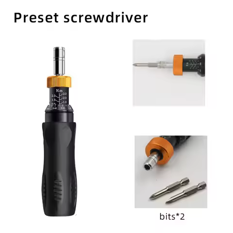 0.1-12nm AdjustablePreset Torque Screwdriver Metric Torque Wrench Slipping Screw driver Hex Socket M