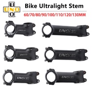 UNO Bike Stem MTB Road Bike Stem 7 °/17 ° Super Light Stem 28.6*31.8MM 60/70/80/90/100/110/120/130Mm อลูมิเนียมอัลลอยด์ Super Light Stem