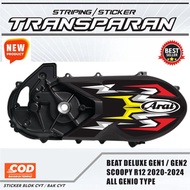 CVT CRANK STICKERS, CVT STICKERS, GENIO SCOOPY BEAT CVT VARIATIONdeluxe, MOTORCYCLE STICKERS