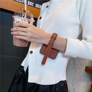 เคสโทรศัพท์หนังแท้สำหรับ Huawei Pocket2 ซิลิโคนนุ่มป้องกันการตกหล่น ดีไซน์พับได้ สายรัดข้อมือ สำหรับ