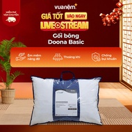 Doona Basic cotton pillow 45x65cm, suitable volume, gentle support, breathable