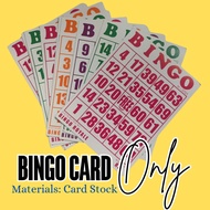 BINGO 50 pcs and 100 pcs DIFFERENT COLORS PLAYING CARD GAMES TABLE FAMILY BONDING