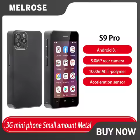 Melrose S9 Pro 3G Super Mini Few Metal Materials Phones 3“ Ultra Slim 2GB+16GB Mobile Phone 5MP 1000