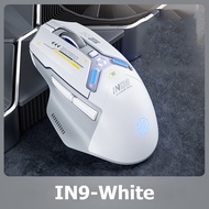 Inphic IN9 Wireless Bluetooth Mouse เมาส์ไร้สาย บลูทูธ 2.4G โหมดสามขา แบบชาร์จไฟได้ สําหรับคอมพิวเตอ