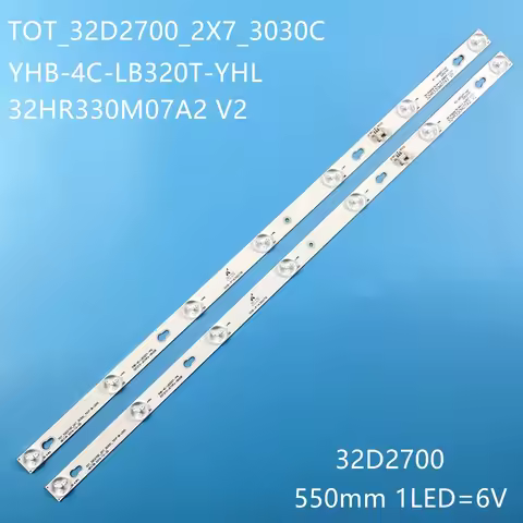 LED Backlight Strip For FUSION FLTV-32T21 Erisson 32LET42T2 RCA L32NSMART L32S4700S 32HR330M07A2 V2 