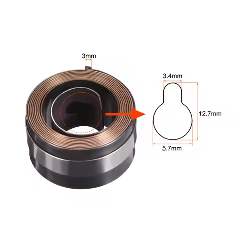 1Pcs Drill Press Return Spring Quill Spring Feed Return Coil Spring Assembly 4.6Ft Long 44x25x0.7mm