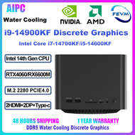FEVM FN60G WE Water Cooling Intel i9-14900KF/i7-14700KF/i5-14600KF RTX4060/RX 6600M Discrete Graphic