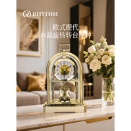 RHYTHM RHYTHM Imported Desk Clock Living Room European Desk Clock Mute Art Desktop Clock Household P