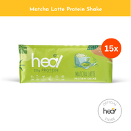 Heal Matcha Latte Protein Shake Powder - 15 Sachets Bundle (HALAL - Suitable For Meal Replacement Dairy Whey Protein)