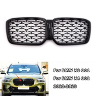 【Spot Goods】 1 Pair Glossy Black Front Bumper Grille Kidney Grills 51139501170 For BMW X3 G01 X4 G02 2022-2023 Facelift 51138082763