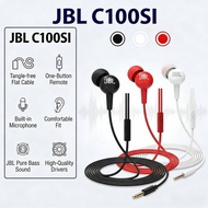 JBL C100SI 3.5mm wired Bass Stereo Earphone for mobile phones Earbuds with Mic Earphones