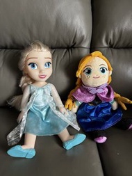 9成新 正版 Frozen 公仔 Elsa Anna