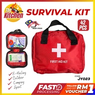 All-in-One Mini Bag 42pcs Survival Kit Medical Emergency Trauma Outdoor Sport Camping Instant Bandag