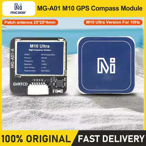 MicoAir MG-A01 GPS Adopt the UBLOX-M10 chip Integrate the QMC5883L geomagnetic compass