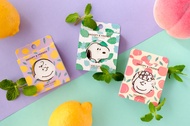 日本 史奴比 SNOOPY & FRIENDS 天然水果香味牙線50M長 檸檬/水蜜桃/薄荷 包裝紙盒