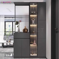 RUNPET Hallway Cabinet Entrance Foyer Cabinet Modern Minimalist Changhong Glass Partition Cabinet