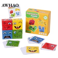 [AWHAO] Face-Changing Puzzle Interactive Face Changing Cube Game Expression Matching Game Portable E