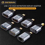 Mini USB C to DisplayPort Mini DP HD VGA Adapter Portable Type C 4K Converter Thunderbolt 3 laptop computer nintendo switch smartphone smart tv monitor display projector mini displayport