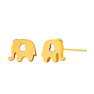 Citigems 916 Gold Elephant Earrings