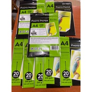 Glossy Waterproof Photo Paper 230 gsm V-Tec 20 Sheets V-Tec Photo Paper 230 Gsm 20 Sheets