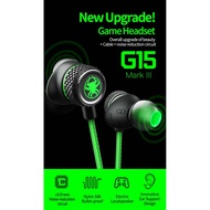 Plextone G15 Mark III  Upgrade Version Gaming Earphone Headset In-ear Earbud Anti Noise w Mic