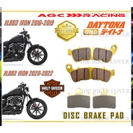 HD XL883 IRON 16-19 XL883 IRON 20-22 DISC BRAKE PADS GOLD QUALITY BKL