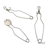RUNNY Melting Crucible Dish Whip Tongs for Melting Silver Gold Ceramic-Crucible