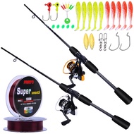 FRRTC Spinning Fishing Rod and Reel Set Fishing Matel Spool Fishing Reel for Freshwater Fishing