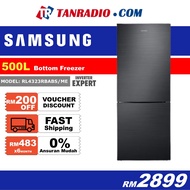 Samsung Inverter 2 Door Fridge Bottom Freezer Refrigerator - Black (500L) RL4323RBABS