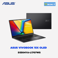 โน๊ตบุ๊ค เอซุส Asus Vivobook 15X D3504YA-L1707WS 15.6" OLED / Ryzen 7 7730U / 16GB / SSD 512GB/ Win11+Office / 2Y