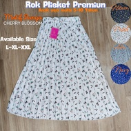 ROK PLISKET BUNGA ANAK 3-10 TAHUN/ROK BUNGA POMPOM/ROK ANAK MOTIF BUNGA