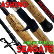 Graphite Clay Bass Rod IM8 Ashino Seagate Line wt. 15-30 lb. Lure 80-160 G.
