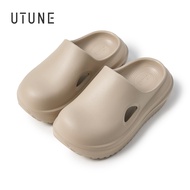 UTUNE Thick Sole Mueller Slippers Round Toe Half Slippers EVA Non-slip Waterproof Summer Outdoor Sli